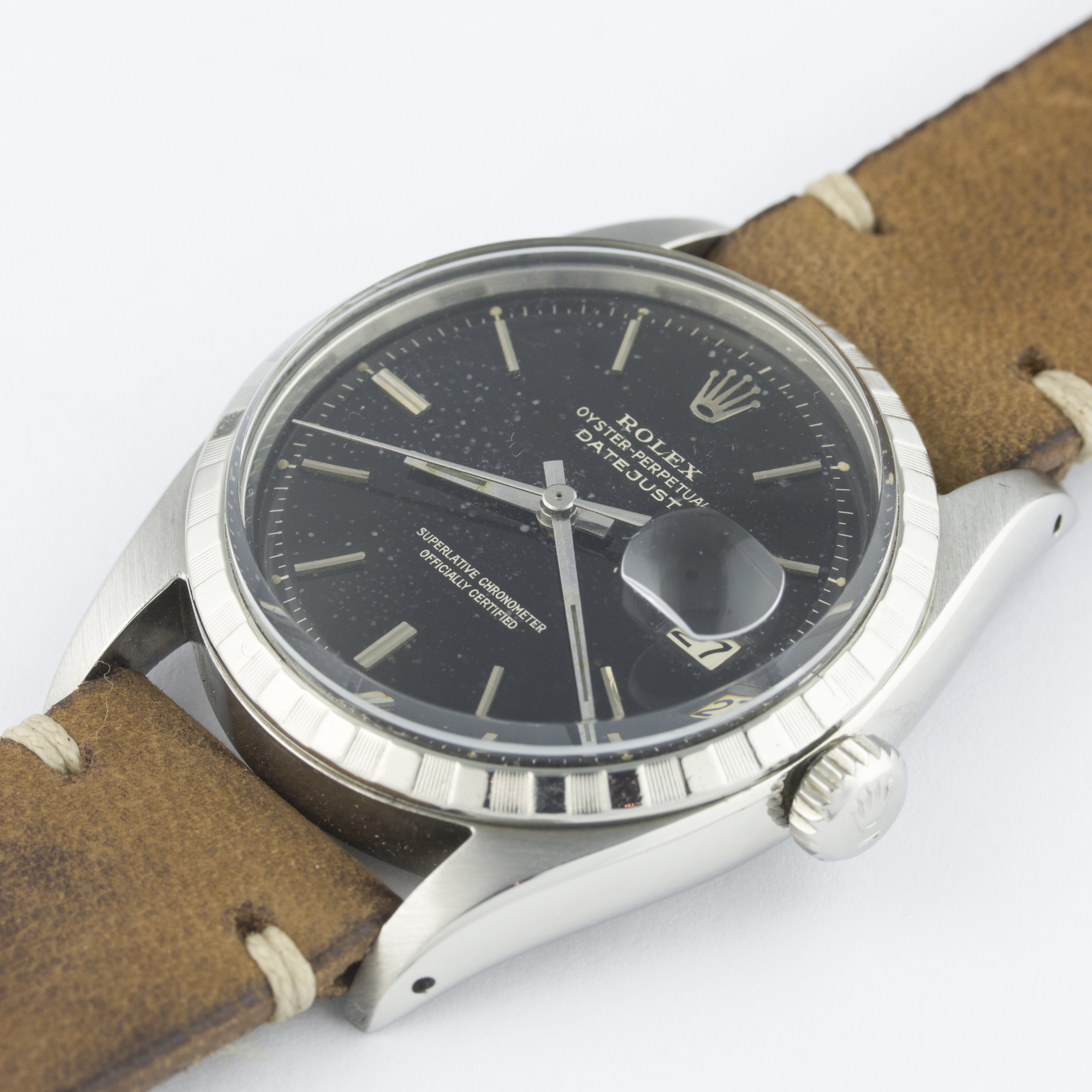 A RARE GENTLEMAN'S STAINLESS STEEL ROLEX OYSTER PERPETUAL DATEJUST WRIST WATCH CIRCA 1960, REF. 6605 - Image 4 of 9