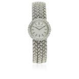 A FINE LADIES 18K SOLID WHITE GOLD & DIAMOND AUDEMARS PIGUET BRACELET WATCH CIRCA 1970s D: Silver