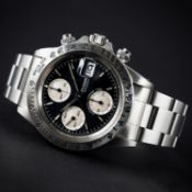 A RARE GENTLEMAN'S STAINLESS STEEL ROLEX TUDOR OYSTERDATE AUTOMATIC CHRONO TIME "BIG BLOCK"