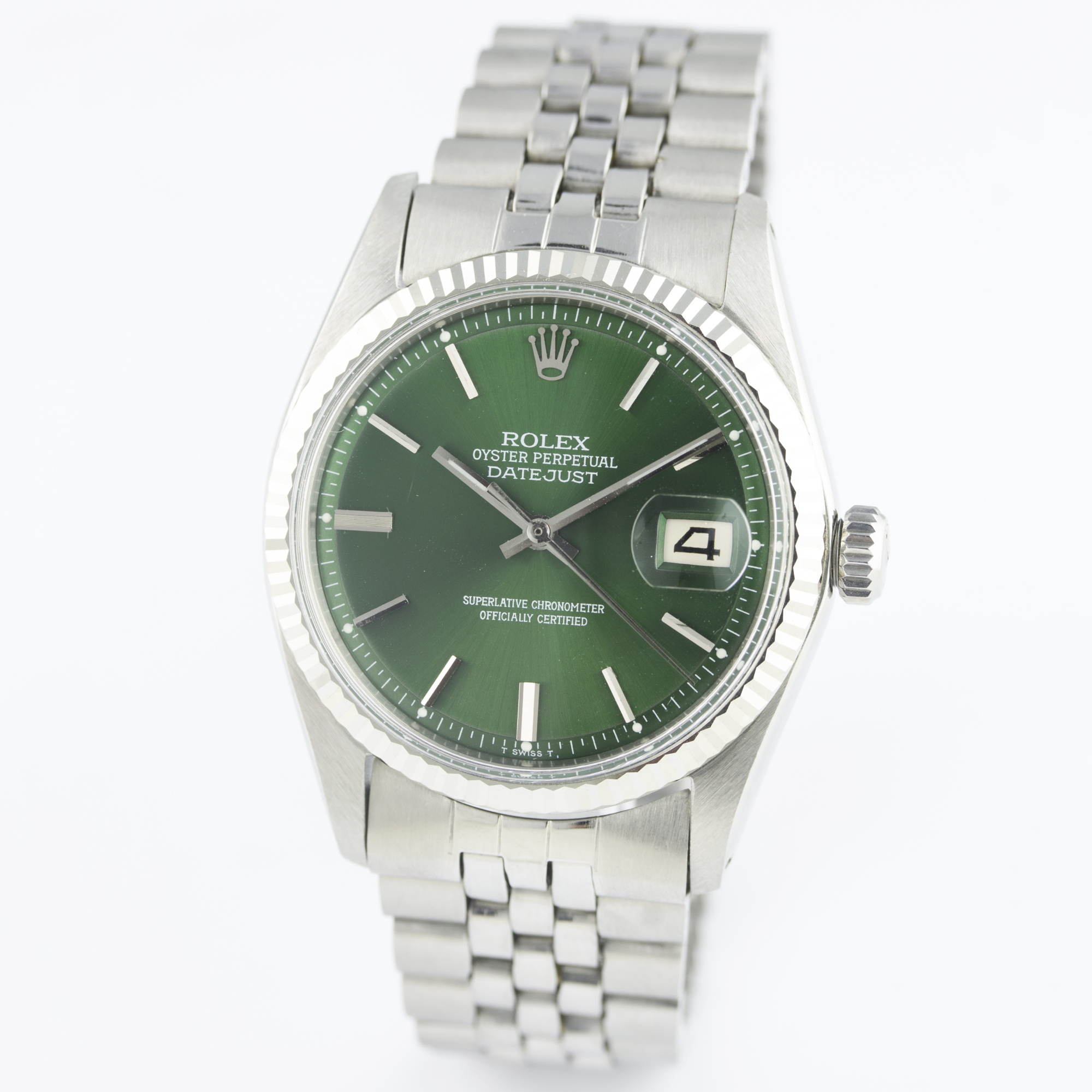 A GENTLEMAN'S STAINLESS STEEL & WHITE GOLD ROLEX OYSTER PERPETUAL DATEJUST BRACELET WATCH CIRCA - Image 2 of 10