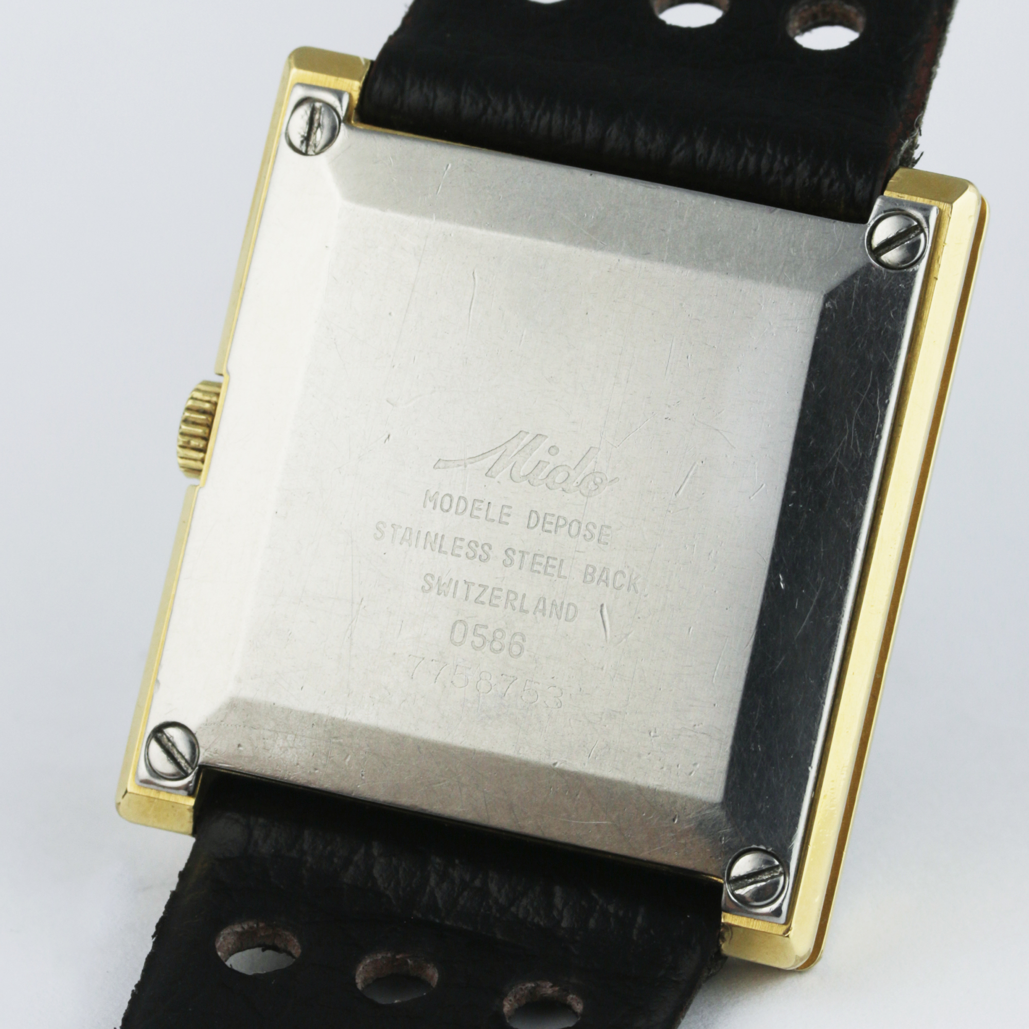 A GENTLEMAN'S GOLD PLATED MIDO AUTOMATIC WRIST WATCH CIRCA 1980s, COMMISSIONED BY THE UAE CENTRAL - Image 6 of 6