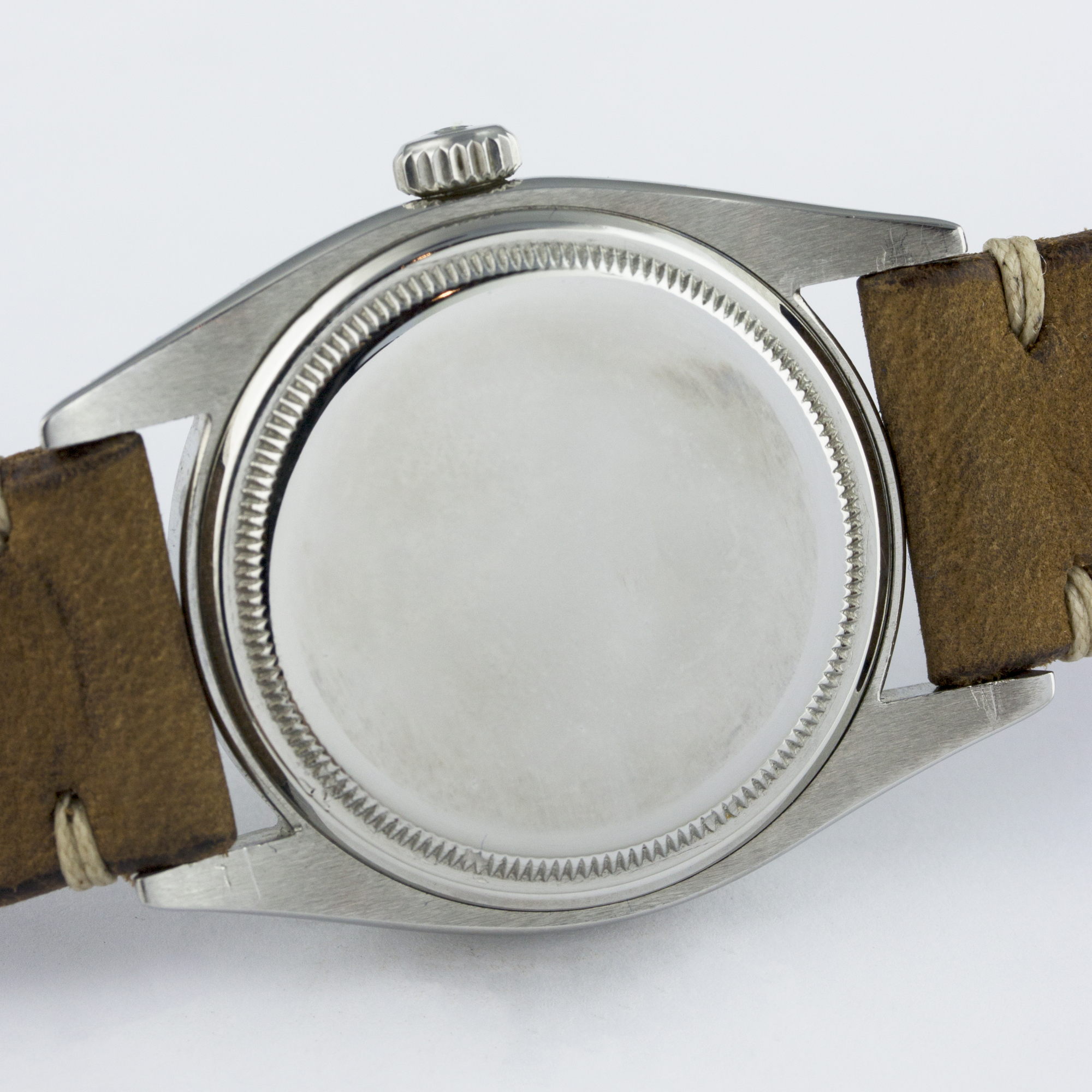 A RARE GENTLEMAN'S STAINLESS STEEL ROLEX OYSTER PERPETUAL DATEJUST WRIST WATCH CIRCA 1960, REF. 6605 - Image 7 of 9