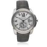 A GENTLEMAN'S STAINLESS STEEL CARTIER CALIBRE AUTOMATIC WRIST WATCH CIRCA 2010, REF. 3299 D: Two