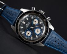 A RARE GENTLEMAN'S STAINLESS STEEL FORTIS MARINEMASTER DIVERS CHRONOGRAPH WRIST WATCH CIRCA 1970,