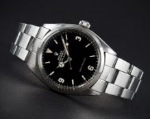 A VERY RARE GENTLEMAN'S STAINLESS STEEL ROLEX OYSTER PERPETUAL EXPLORER SUPER PRECISION BRACELET