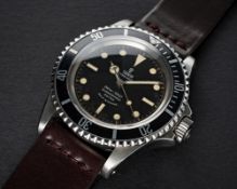 A RARE GENTLEMAN'S STAINLESS STEEL ROLEX TUDOR OYSTER PRINCE SUBMARINER WRIST WATCH CIRCA 1966, REF.