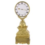 A VERY RARE ORMOLU MYSTERY CLOCK CIRCA 1840, BY JEAN EUGENE ROBERT HOUDIN OF PARIS D: Transparent