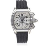 A GENTLEMAN'S STAINLESS STEEL CARTIER ROADSTER XL AUTOMATIC CHRONOGRAPH WRIST WATCH CIRCA 2006, REF.