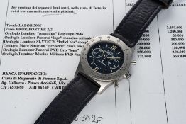 A VERY RARE GENTLEMAN'S STAINLESS STEEL "PRE VENDOME" PANERAI MARE NOSTRUM CHRONOGRAPH WRIST WATCH