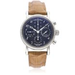 A GENTLEMAN'S STAINLESS STEEL CHRONOSWISS CHRONOMETER AUTOMATIC CALENDAR CHRONOGRAPH WRIST WATCH