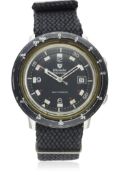 A RARE GENTLEMAN'S STAINLESS STEEL NIVADA GRENCHEN DEPTHOMATIC DEPTH GAUGE DIVERS WRIST WATCH