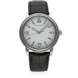 A GENTLEMAN'S STAINLESS STEEL BLANCPAIN LEMAN AUTOMATIC WRIST WATCH CIRCA 2002, REF. 2100-1127-53B