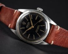 AN EXTREMELY RARE GENTLEMAN'S STAINLESS STEEL ROLEX OYSTER PERPETUAL EXPLORER WRIST WATCH CIRCA