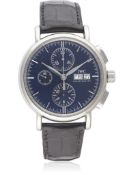 A GENTLEMAN'S STAINLESS STEEL IWC PORTOFINO AUTOMATIC CHRONOGRAPH WRIST WATCH CIRCA 2010, REF.