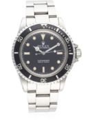 A GENTLEMAN'S STAINLESS STEEL ROLEX OYSTER PERPETUAL SUBMARINER BRACELET WATCH CIRCA 1987, REF. 5513