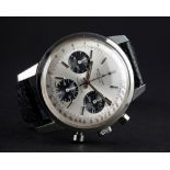 A RARE GENTLEMAN'S STAINLESS STEEL BREITLING TOP TIME CHRONOGRAPH WRIST WATCH CIRCA 1960s, REF.