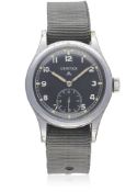 A GENTLEMAN'S BRITISH MILITARY VERTEX W.W.W. WRIST WATCH CIRCA 1940s, PART OF THE "DIRTY DOZEN" D: