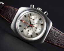 A GENTLEMAN'S STAINLESS STEEL ZENITH EL PRIMERO AUTOMATIC CHRONOGRAPH WRIST WATCH CIRCA 1971, REF.