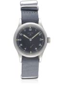 A GENTLEMAN'S BRITISH MILITARY RECORD W.W.W. WRIST WATCH CIRCA 1940s, PART OF THE "DIRTY DOZEN" D: