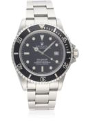 A GENTLEMAN'S STAINLESS STEEL ROLEX OYSTER PERPETUAL DATE SEA DWELLER BRACELET WATCH CIRCA 1986,