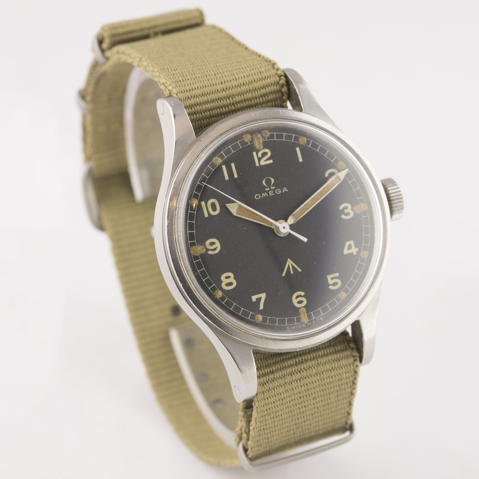 A VERY RARE GENTLEMAN'S STAINLESS STEEL BRITISH MILITARY OMEGA RAF "THIN ARROW" PILOTS WRIST WATCH - Image 6 of 9