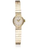 A LADIES 9CT SOLID GOLD ROLEX PRECISION BRACELET WATCH DATED 1965, WITH ORIGINAL ROLEX HEART