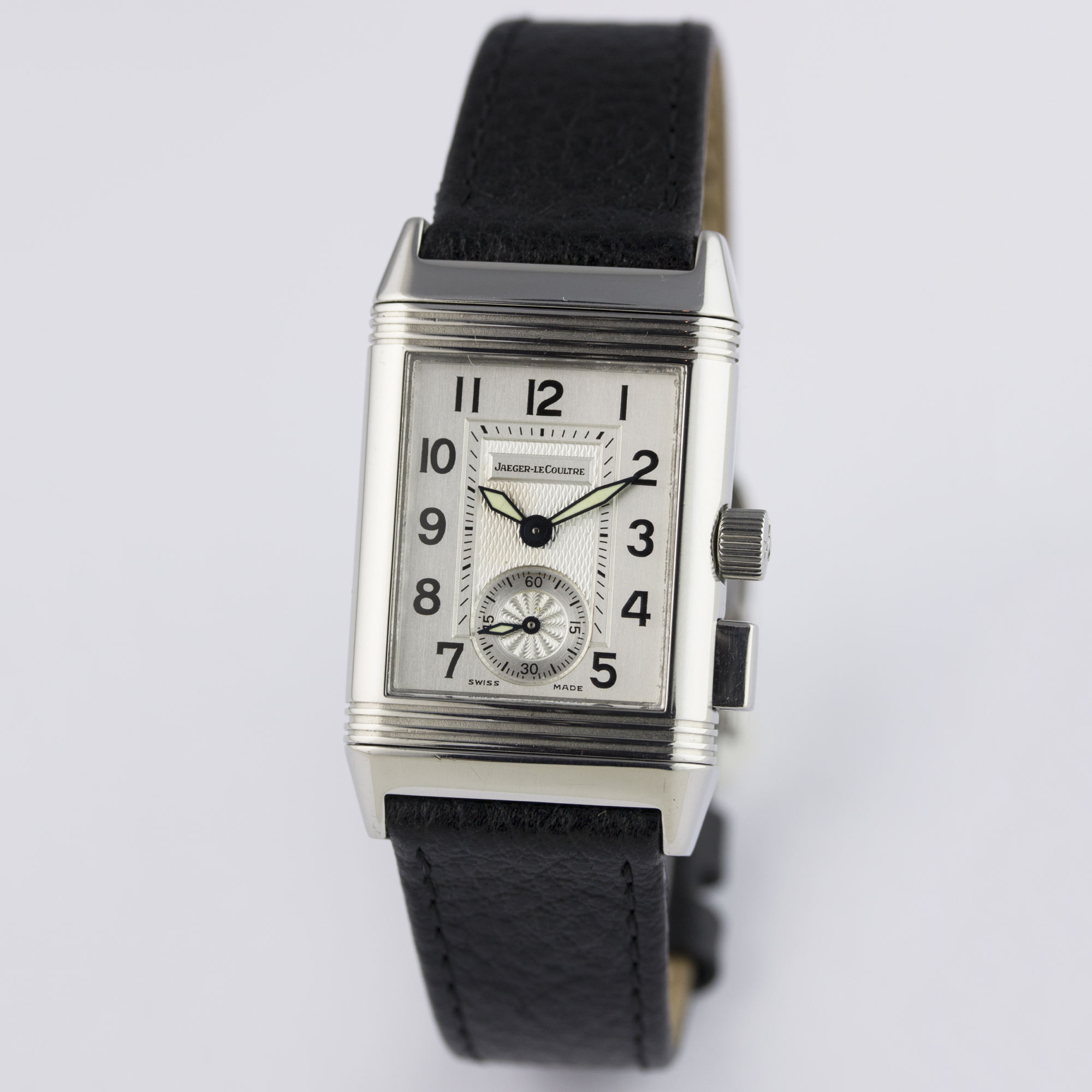 A GENTLEMAN'S STAINLESS STEEL JAEGER LECOULTRE REVERSO MEMORY WRIST WATCH DATED 2000, REF. 255.8. - Image 2 of 9