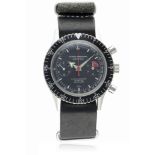 A GENTLEMAN’S STAINLESS STEEL NIVADA GRENCHEN CROTON CHRONOMASTER AVIATOR SEA DIVER WRIST WATCH