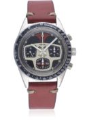 A RARE GENTLEMAN’S STAINLESS STEEL YEMA RALLYGRAF SUPER CHRONOGRAPH WRIST WATCH CIRCA 1969 D: Black,