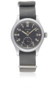 A GENTLEMAN'S BRITISH MILITARY TIMOR W.W.W. WRIST WATCH CIRCA 1940s, PART OF THE "DIRTY DOZEN"