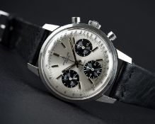 A RARE GENTLEMAN'S STAINLESS STEEL BREITLING TOP TIME CHRONOGRAPH WRIST WATCH CIRCA 1967, REF. 810