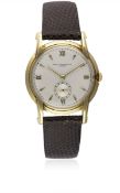 A GENTLEMAN'S 18K SOLID GOLD VACHERON & CONSTANTIN WRIST WATCH CIRCA 1950s Movement: 17J, manual