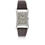 A GENTLEMAN'S SOLID SILVER ROLEX PRINCE BRANCARD WRIST WATCH CIRCA 1930s Movement: 15J, manual wind,