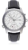 A GENTLEMAN'S STAINLESS STEEL BREMONT KINGSMAN AUTOMATIC WORLD TIME CHRONOGRAPH WRIST WATCH CIRCA