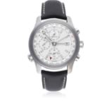 A GENTLEMAN'S STAINLESS STEEL BREMONT KINGSMAN AUTOMATIC WORLD TIME CHRONOGRAPH WRIST WATCH CIRCA