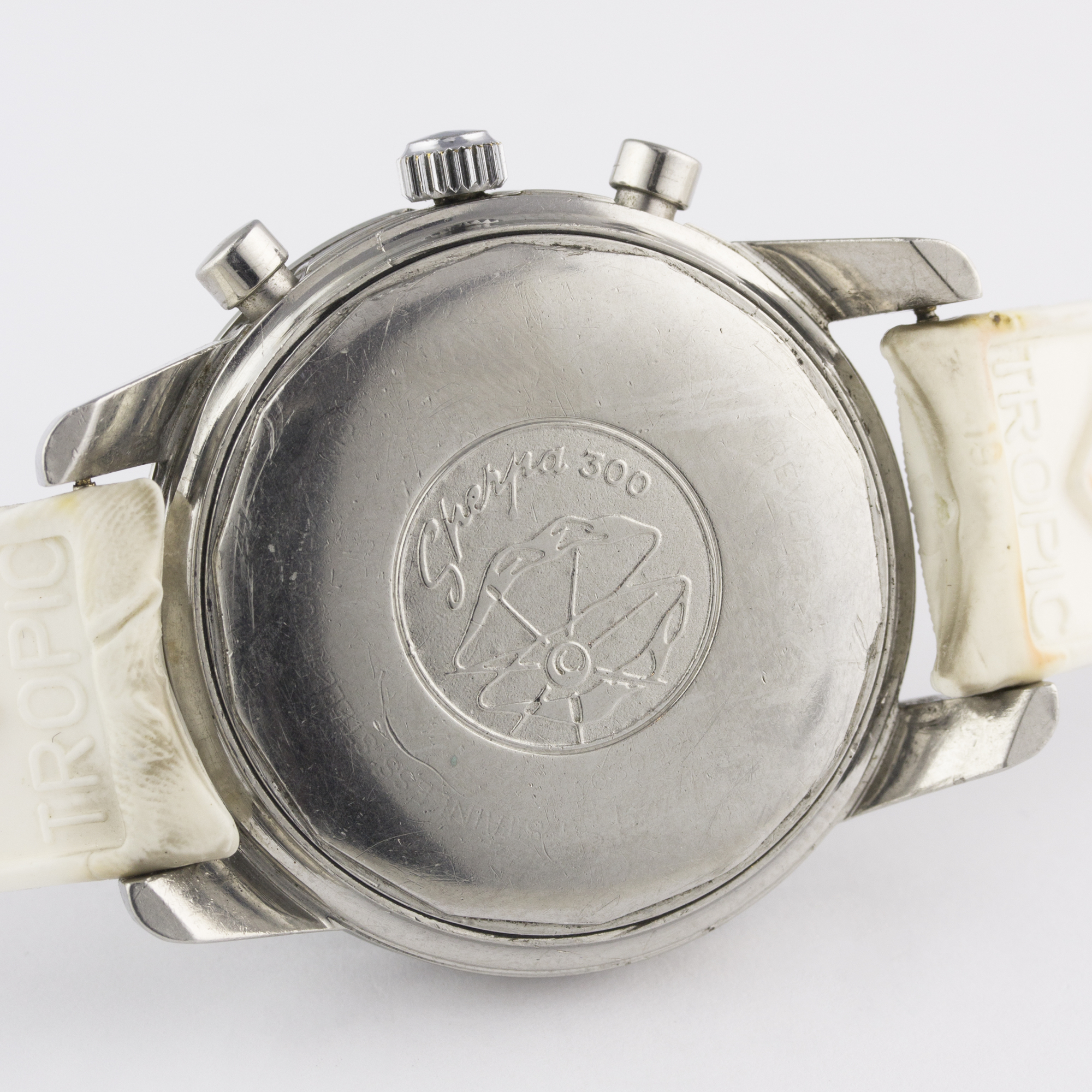 A RARE GENTLEMAN'S STAINLESS STEEL ENICAR SHERPA GRAPH "JIM CLARK" CHRONOGRAPH WRIST WATCH CIRCA - Image 7 of 9