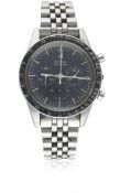 A GENTLEMAN'S STAINLESS STEEL OMEGA SPEEDMASTER "ED WHITE" CHRONOGRAPH BRACELET WATCH CIRCA 1967,