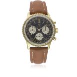 A GENTLEMAN'S GOLD CAPPED BREITLING NAVITIMER CHRONOGRAPH WRIST WATCH CIRCA 1960s, REF. 806