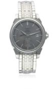 A GENTLEMAN'S STAINLESS STEEL OMEGA DEVILLE AUTOMATIC CO-AXIAL POWER RESERVE BRACELET WATCH CIRCA