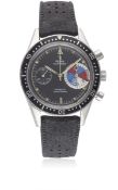 A RARE GENTLEMAN'S STAINLESS STEEL YEMA YACHTINGRAF PATENT PENDING CHRONOGRAPH WRIST WATCH CIRCA