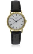 A RARE GENTLEMAN'S 18K SOLID GOLD PATEK PHILIPPE AUTOMATIC CALATRAVA CLOUS DE PARIS WRIST WATCH