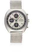 A GENTLEMAN'S STAINLESS STEEL MIDO AUTOMATIC CHRONOGRAPH BRACELET WATCH CIRCA 1970s, REF. 0900-4