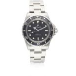 A GENTLEMAN'S STAINLESS STEEL ROLEX OYSTER PERPETUAL SUBMARINER BRACELET WATCH CIRCA 1965, REF. 5513