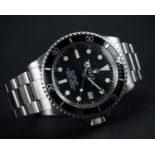 A RARE GENTLEMAN'S STAINLESS STEEL ROLEX OYSTER PERPETUAL DATE "GREAT WHITE" SEA DWELLER BRACELET