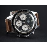 A VERY RARE GENTLEMAN'S STAINLESS STEEL HEUER AUTAVIA CHRONOGRAPH WRIST WATCH CIRCA 1968, REF.