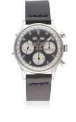 A GENTLEMAN'S STAINLESS STEEL WAKMANN TRIPLE CALENDAR CHRONOGRAPH WRIST WATCH CIRCA 1960s, REF. 71.