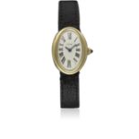 A RARE LADIES 18K SOLID GOLD CARTIER BAIGNOIRE WRIST WATCH CIRCA 1960s, WITH LONDON HALLMARKS