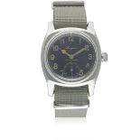 A RARE GENTLEMAN'S STAINLESS STEEL CZECH MILITARY AIR FORCE LONGINES PILOTS WRIST WATCH CIRCA