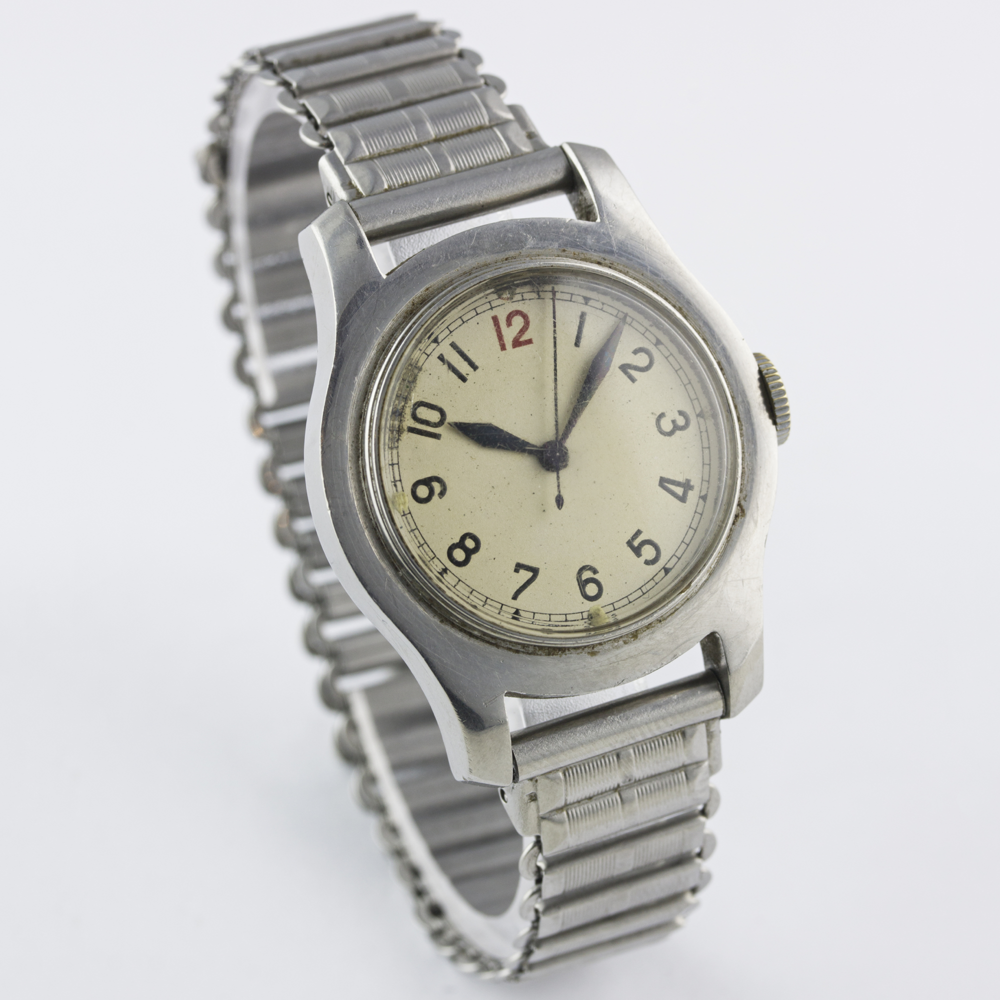 A GENTLEMAN'S STAINLESS STEEL BRITISH MILITARY RAF JAEGER LECOULTRE WEEMS AVIATORS BRACELET WATCH - Image 5 of 8