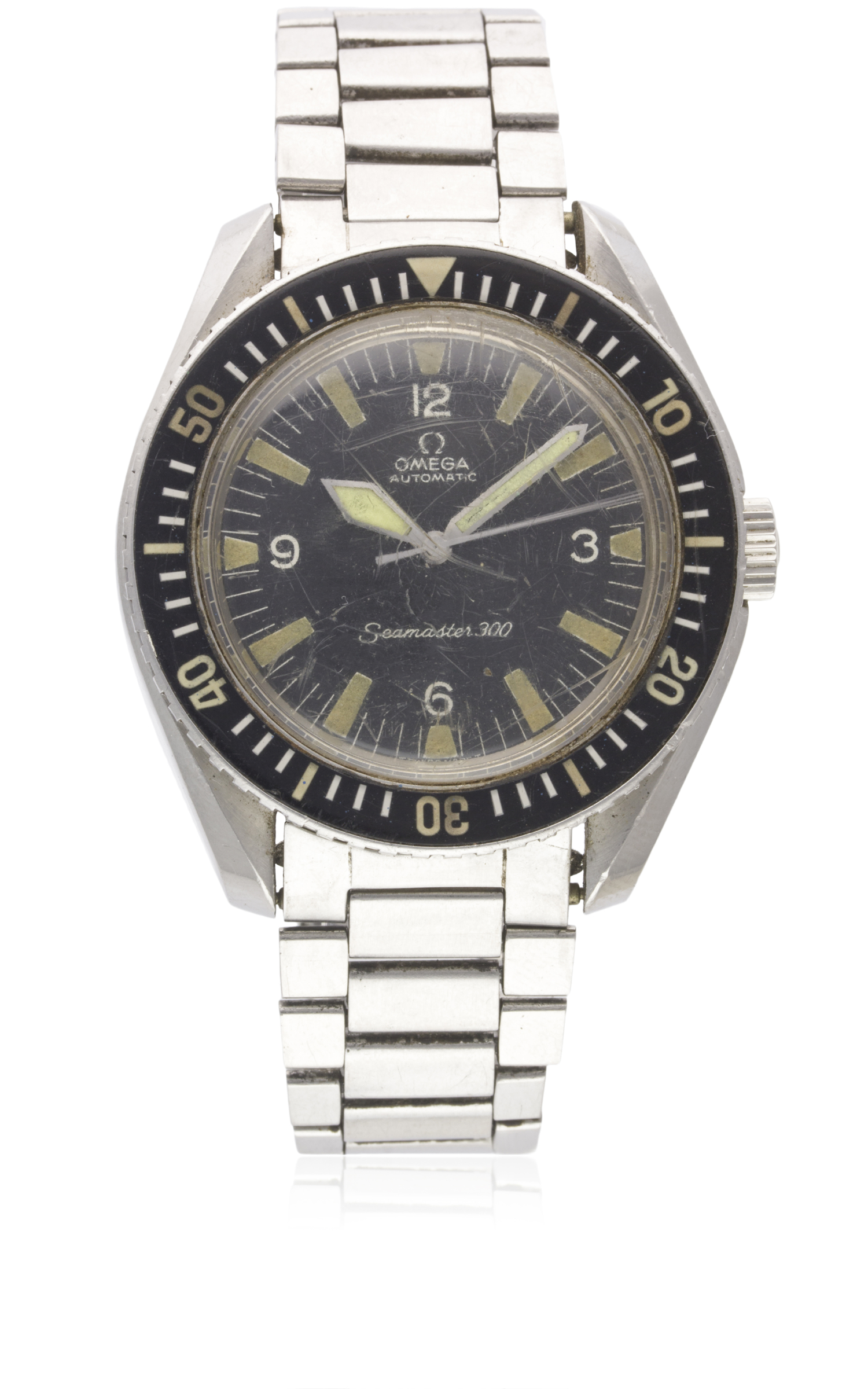 A RARE GENTLEMAN'S STAINLESS STEEL OMEGA SEAMASTER 300 BRACELET WATCH CIRCA 1967, REF. 165024 - Image 2 of 8